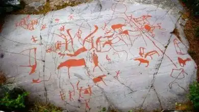 Norwegische Höhlenmalerei